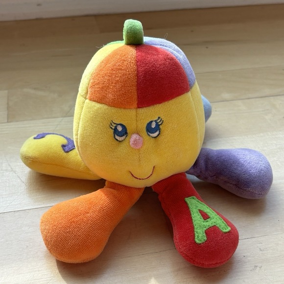 Gund Other - Baby Gund Octopus Rainbow Hector Plush Primary Color Vintage Y2K Rattle ABC Toy
